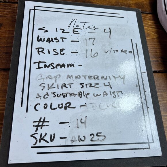 Gap Maternity Denim Skirt Medium Wash Size 4 Elastic Waistband Adjustable Tabs - Picture 11 of 11